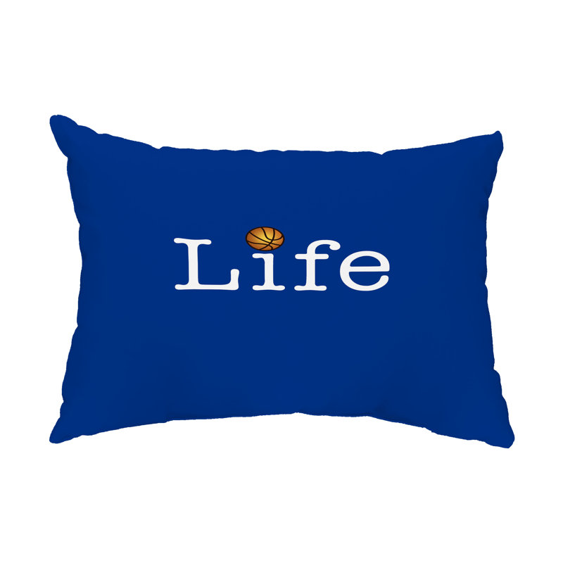  Housse et insert de coussin rectangulaire d'extérieur Life + Ball, bleu