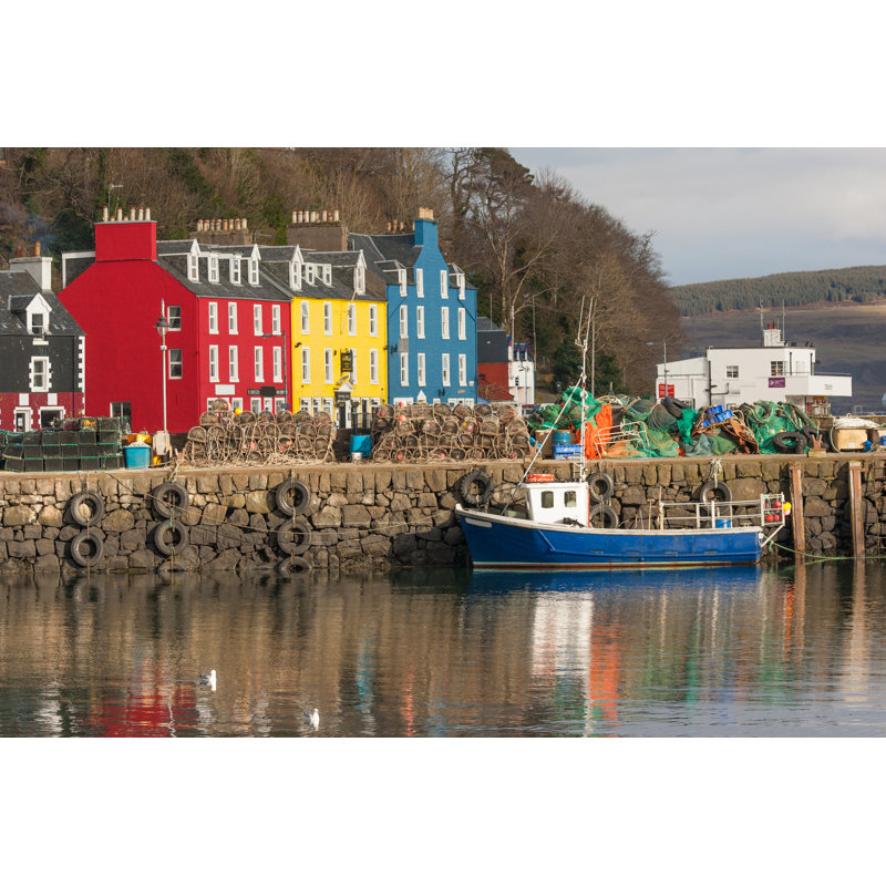 Tobermory Harbour - Wrapped Canvas Print, 30cm H x 46cm W x 3.8cm D