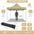 10x10 Pop up Canopy Commercial Heavy Duty Canopy Tent -100099792
