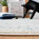 Tapis ivoire / turquoise Dickson