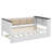 Twin-Size Daybed With Storage Racks, Padded Backrest, USB Port, And Trundle-2023839794
