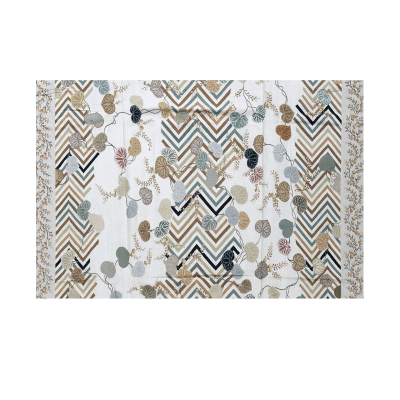 Hand-Knotted High-Quality Ivory and Gray Area Rug
