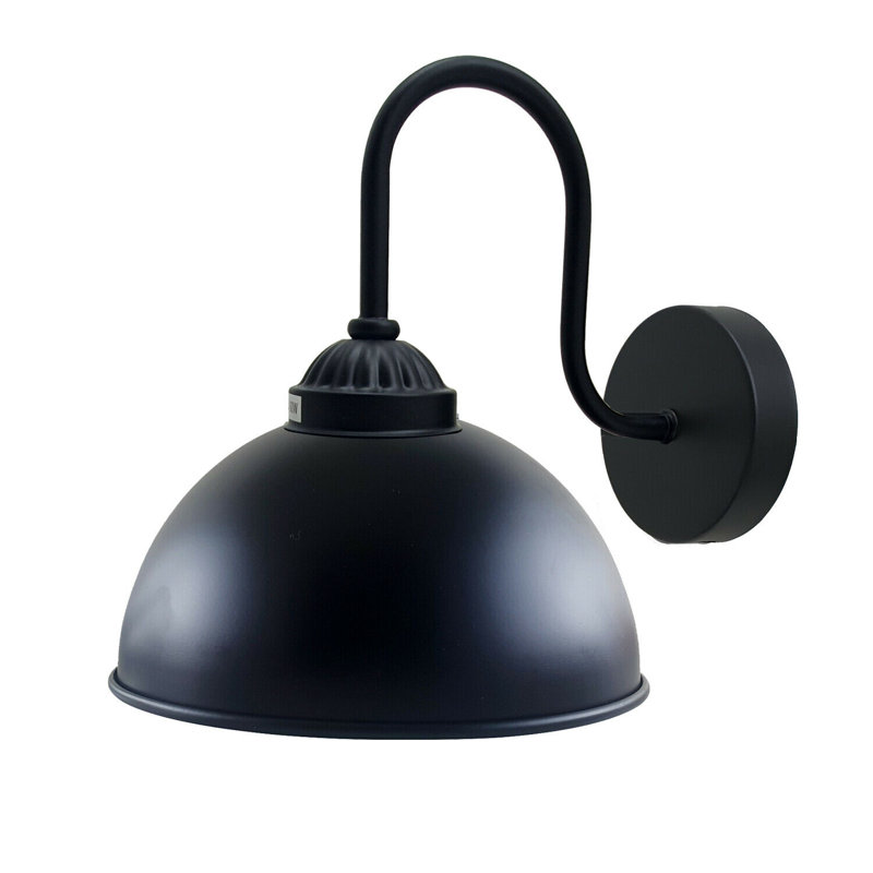 Brocton Armed Sconce, Black