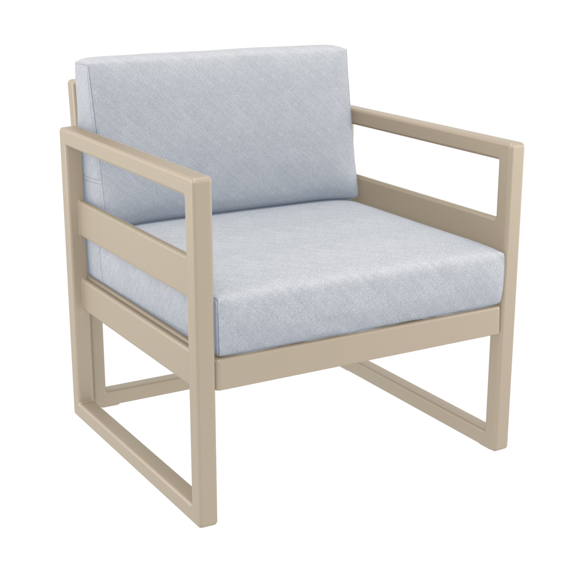 Kalani 2 - Person Patio Conversation Set with Sunbrella® Cushions, Canvas Granite Sunbrella® Canvas, Taupe
