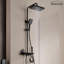 Pomme de douche double avec valve brute