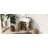 21.6" Modern Floating Bathroom Vanity - Ceramic Basin With Right Side Storage & Rose Gold Handle