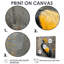 Décoration murale grise à crête grise jaune - oiseau-186309585-186309579-186309584