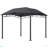 Soft Top Patio Gazebo Outdoor Canopy With Unique Geometric Design Roof, All-Weather Steel Frame