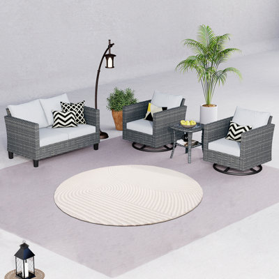 Ensemble de mobilier d'extérieur 7 pièces