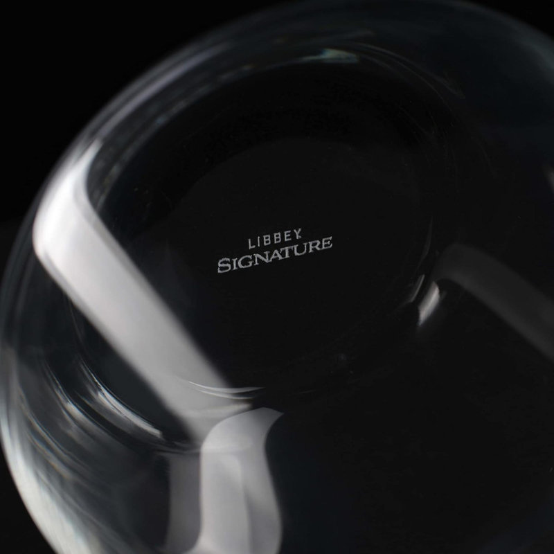 Ensemble de 4 verres à vin rouge Signature, verres à vin sans pied en verre élégants et lavables au lave-vaisselle