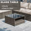 Ensemble de conversation modulaire avec foyer-802056883