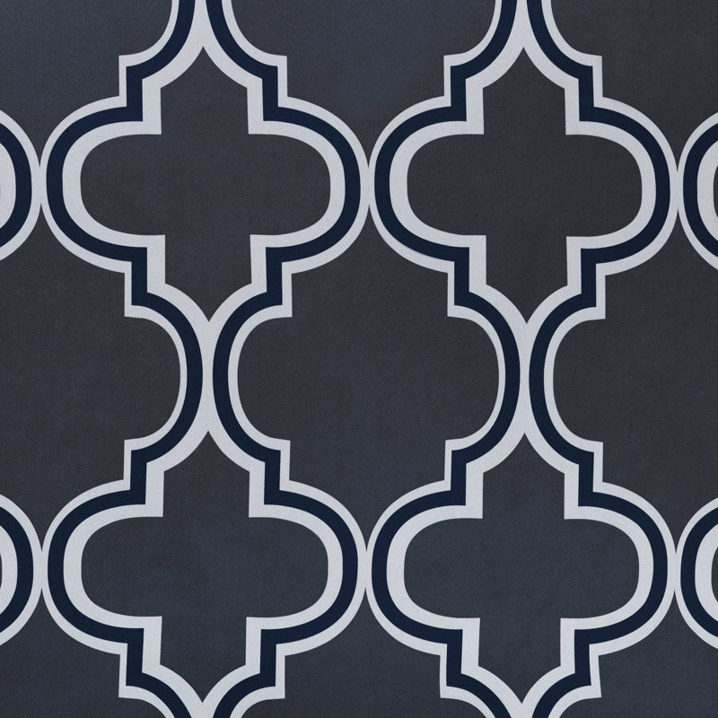 Scotia Polyester Room Darkening Pair, 52" x 63", Navy Blue