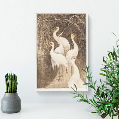 Six Cranes by Theo Van Hoytema - Wrapped Canvas