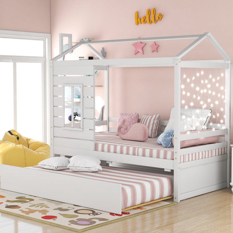 Ossett Kids Twin Daybed with Trundle, White