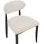 Chaise d'appoint de salle à manger rembourrée en tissu Eligah Performance-834709501-834709496