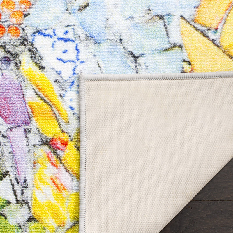Garner Performance Geometric Rug, Rectangle 3' x 5'