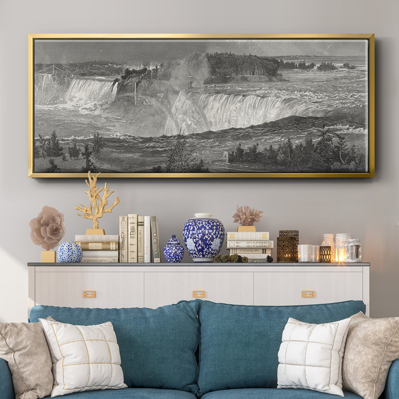 Niagara- Framed Canvas, 24" H x 60" W