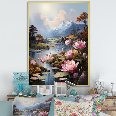 " Japan River Landscape In Autumn II "
