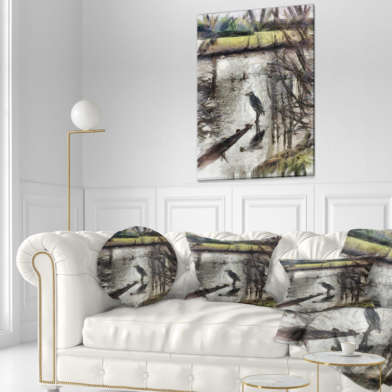 Coussin lombaire aquarelle Schafer