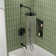 10" High-Pressure Wall Mount Rainfall Tub And Shower Faucet with Rough-in Valve