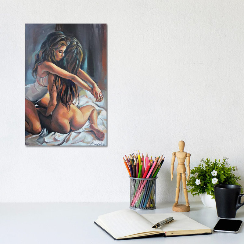 Distance 1 Piece Painting on Canvas, 30.48cm H x 20.32cm W x 1.91cm D, Wrapped Canvas