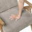 Chaise d'appoint rembourrée en velours côtelé-227100944