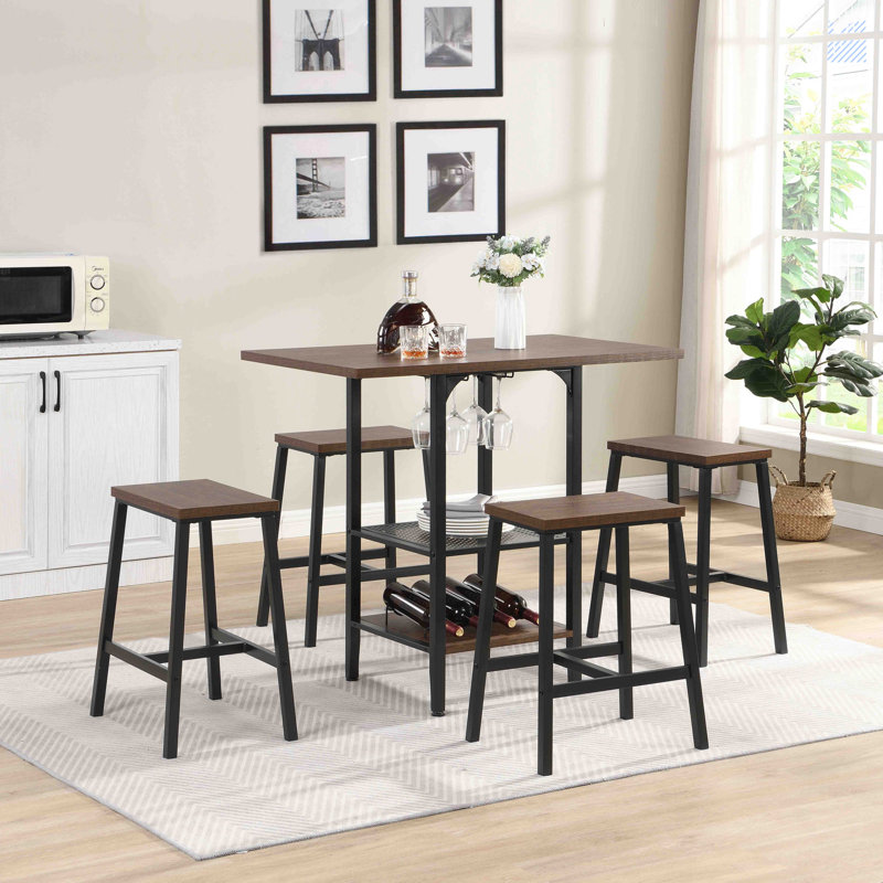 Alven 4 - Person Four Leg Dining Set