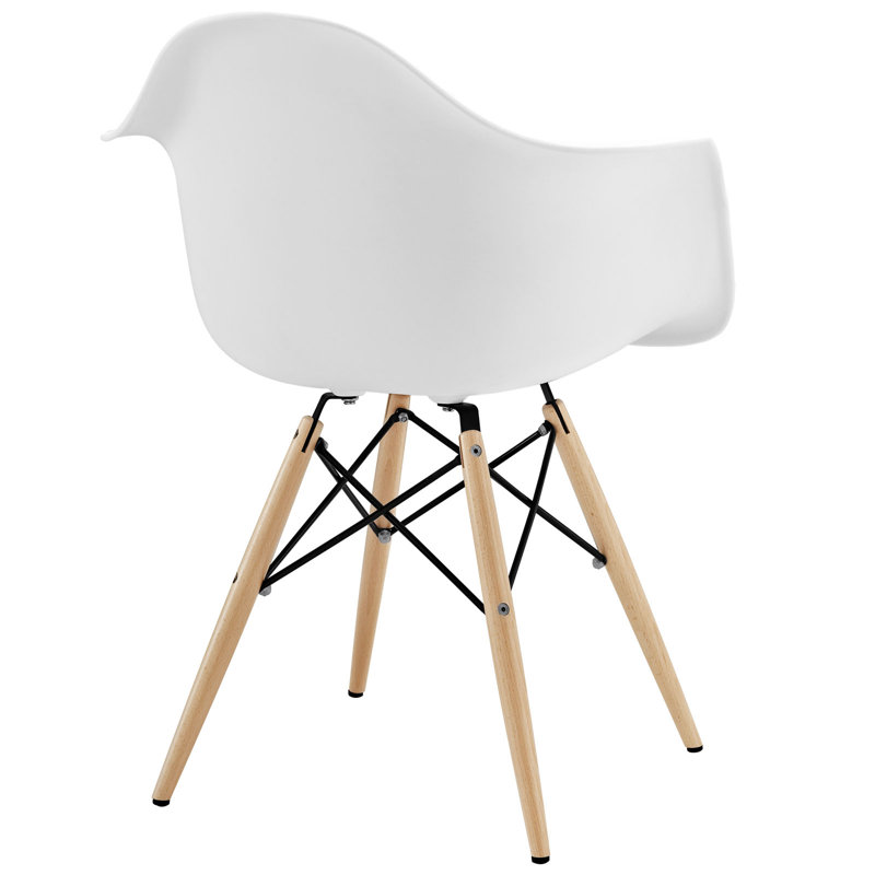 Chaise avec accoudoirs Pyramid, Blanc