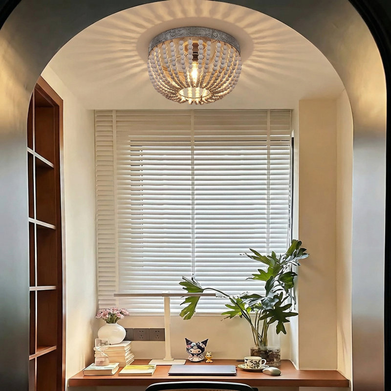 Solid Wood Flush Mount