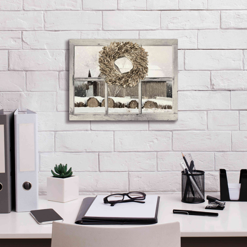 «Millersburg Winter View» par Lori Deiter, art mural sur toile, H 12 po x l 16 po x P 0,75 po