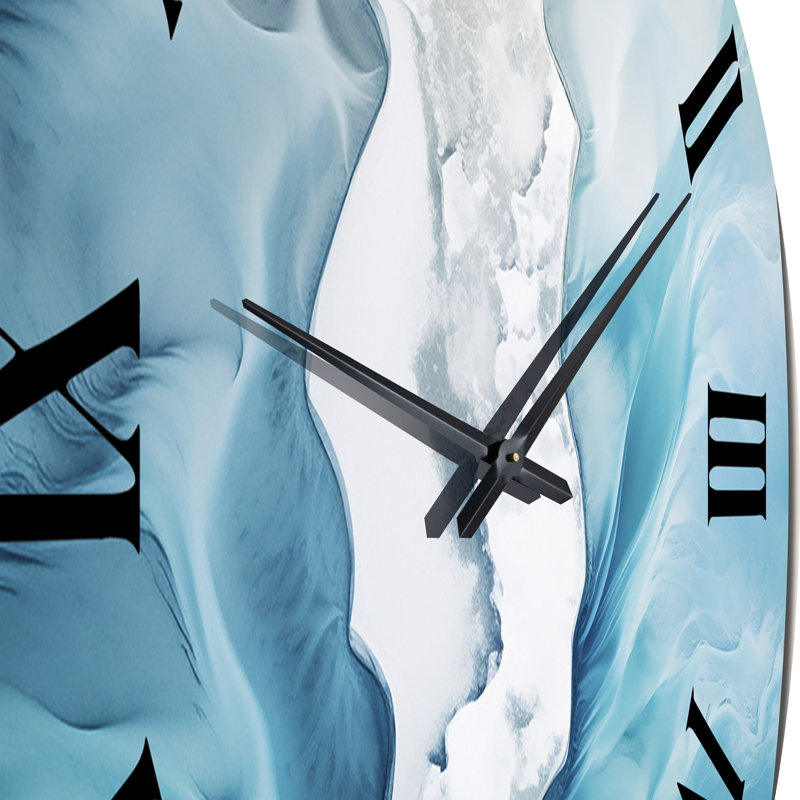 Vue aérienne de l'horloge murale Glacier Artic, Très grand