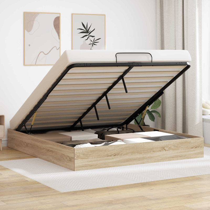 Bed, European Kingsize (160 x 200 cm), Sonoma Oak
