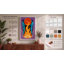 Figures Around Flame Modern 1 Piece Wrapped Canvas Wall Art-2057037321-2057037325