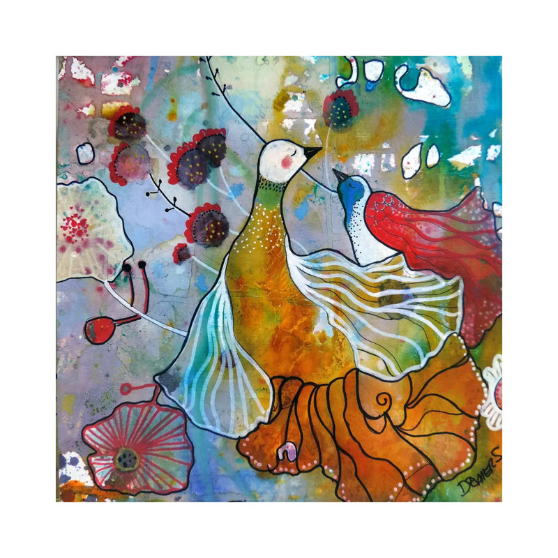 La Danse 1 Piece Wrapped Canvas Painting, 66.04 cm H x 66.04 cm W x 1.91 cm D