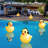 Floating Solar Pool Lights, 16 Inch Waterproof Pool Lights That Float, Light Up LED Pool Accessories, Glow Duck Pool Light, Inflatable Solar Powered Floating Light For Pools,Pond,Hot Tub,Party-2Pcs