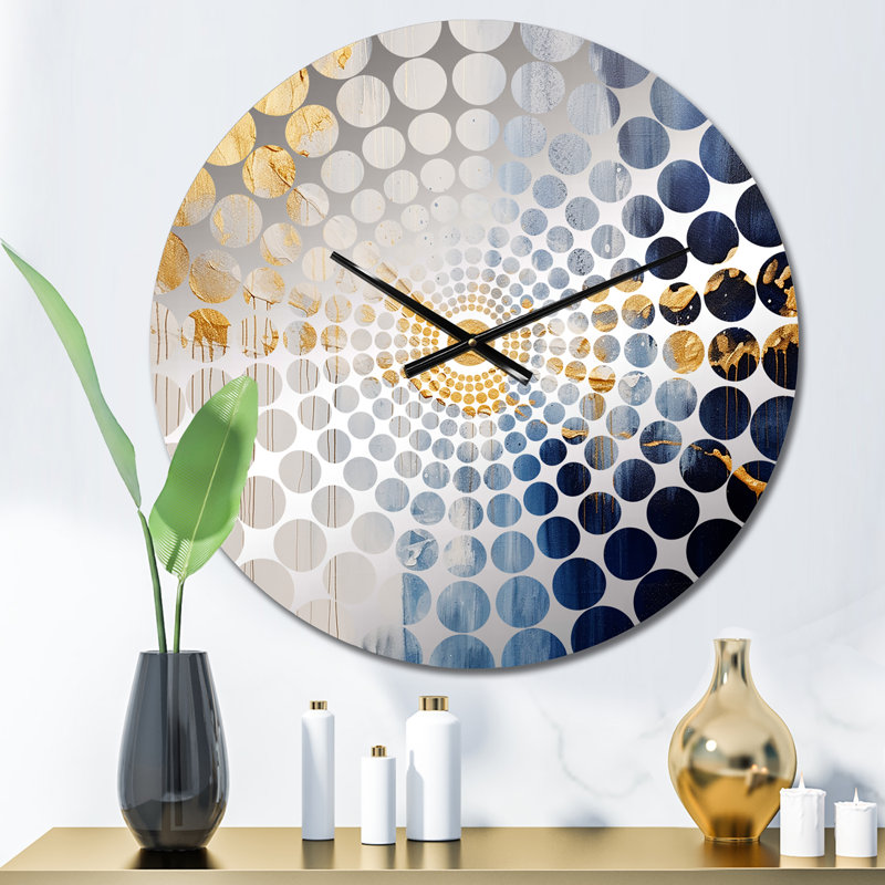Sittig - Horloge murale peinture abstraite, Petit
