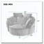 Fauteuil demi-tonneau pivotant à 360 °-1100501260
