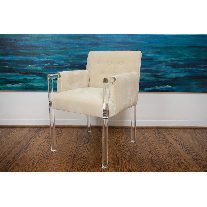 Tito Armchair, White Velvet