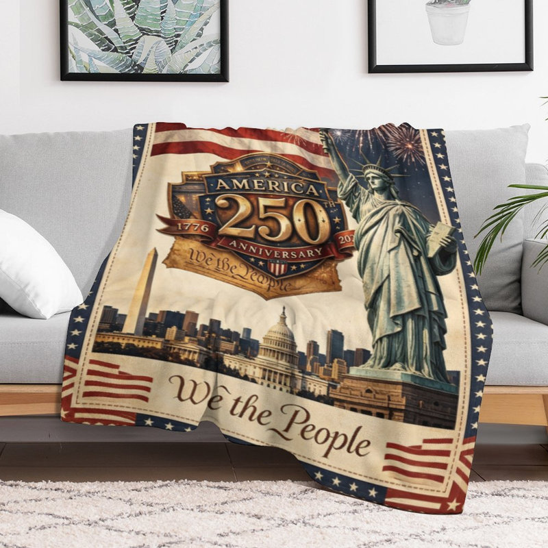 Jeté en flanelle de luxe America Hant, 60 x 80 po