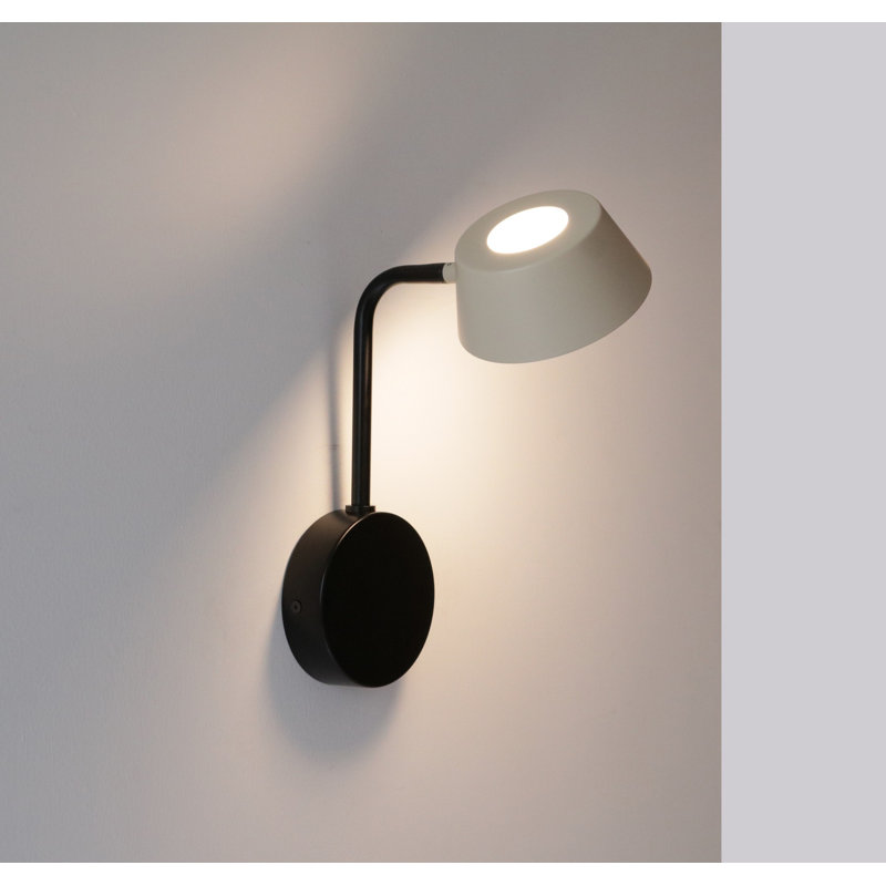 Vada 1 - Light LED Armed Sconce, Oatmeal