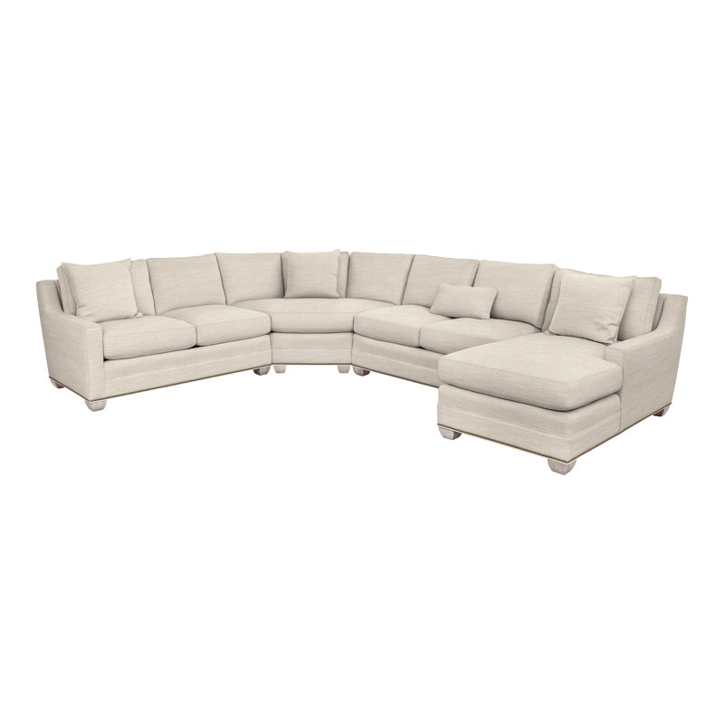 4-Piece Fairgrove Corner Sectional, No, Tommy Flax, Dove Gray