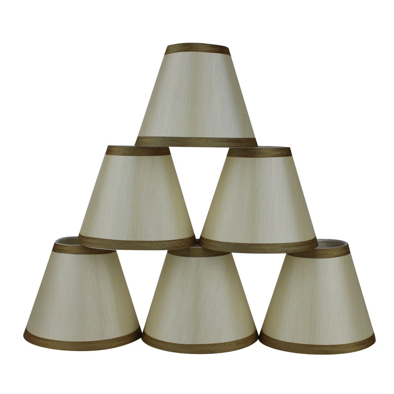 5'' H Silk Empire Lamp Shade, Cream