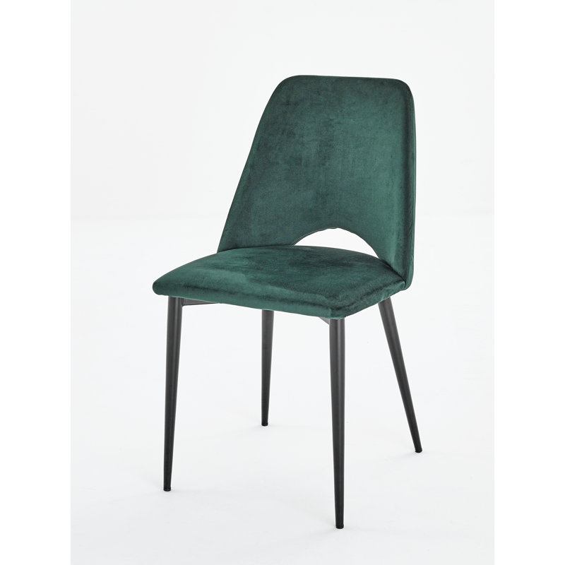 Kermit 48cm H Velvet Upholstered Parsons Chair, Green