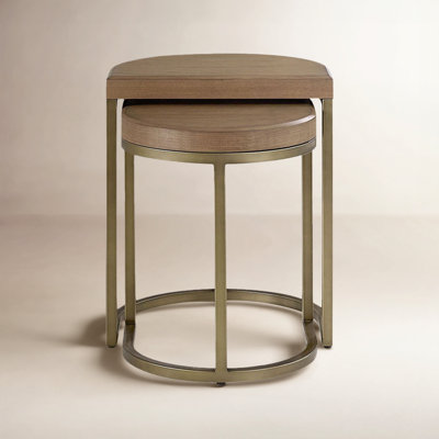 Amy Aurora Bridges Nesting Table, Latte