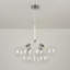 Luminaire suspendu moderne blanc 4 lumières Hader