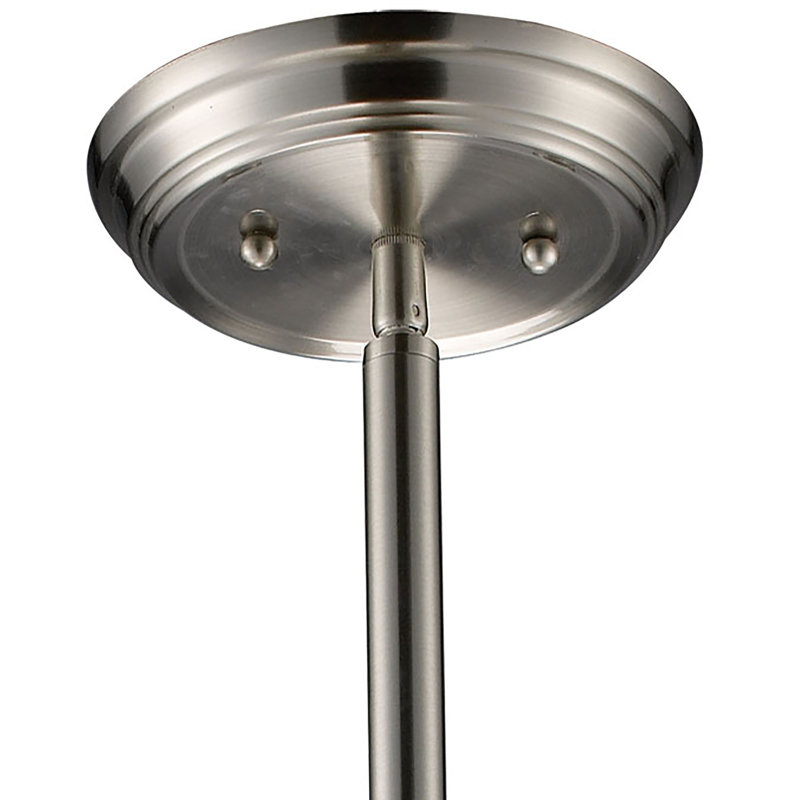 Mini-luminaire suspendu 1 lumière de 7,5 po Chadwick - nickel satiné