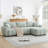 110" Modular Sectional Sofa, L Shape With Extra-Large Seat, Pull-Line Design, Movable Ottoman, High Density Foam, Free Combination, Sturdy Metal & Wood Frame, Boucle Fabric-1046993109