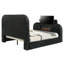 Lit tapissier Kana avec DEL en noir-2078291011