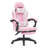 Reclining Ergonomic Faux Leather Swiveling PC & Racing Game Chair with Footrest-92609537-102871746
