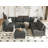 Tomario 8- Piece Upholstered U-Shaped Modular Sectional With Storage-73474428
